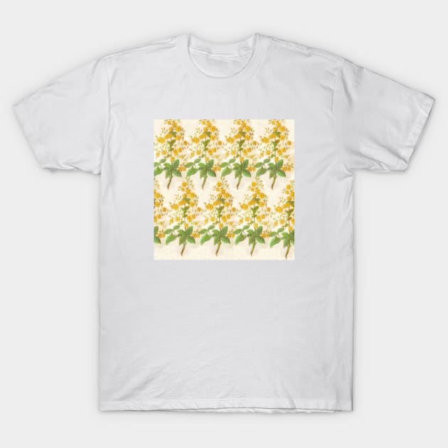 Yellow Floral Pattern T-Shirt by FloralPatterns